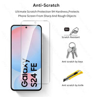 5-1Pcs 9H Premium Tempered Glass for Samsung Galaxy S24 FE 5G S24FE S25FE S25 FE Phone Screen Protector Explosion-Proof HD Film