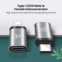 USB Cable Converter Lightning To USB C Adapter 20W Ios to Type-C Adaptador for IPhone 15 14 13 Pro Max Huawei Xiaomi Samsung