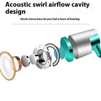 Wired In-ear Earphone In Ear Noise Cancellation Ergonomic Design Stereo Sports Music Headphones For Mobile Phone Everyday Use