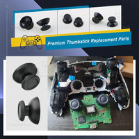 PS5 Controller Thumbstick Premium Replacement Parts Anti-Wear Non-slip ABS + Rubber Joystick Analog Stick Durable Accessories