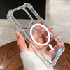 Magnetic Wireless Charger For Magsafe Transparent Case For iPhone 17 11 12 13 14 15 16 Pro Max Plus Shockproof Soft Bumper Cover