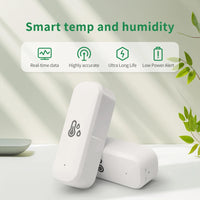 Smart Home 2.4G WIFI Temperature And Humidity Sensor Tuya APP Remote Control SmartLife Work With Alexa Google Assistant