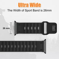 Sport Silicone Strap for Apple watch bands ultra 3 49mm Metal correas para bracelet iwatch Series 11 9 8 SE 10 7 45mm 44mm 46mm