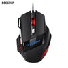1 PC New Hyperspeed USB Gaming Mouse RGB Backlit Ergonomic Game Mice 7D Esports Wired Mouse for Laptop PC Gamer
