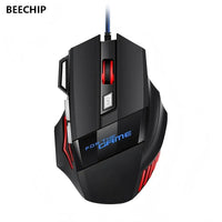 1 PC New Hyperspeed USB Gaming Mouse RGB Backlit Ergonomic Game Mice 7D Esports Wired Mouse for Laptop PC Gamer