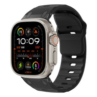 Sport Silicone Strap for Apple watch bands ultra 3 49mm Metal correas para bracelet iwatch Series 11 9 8 SE 10 7 45mm 44mm 46mm
