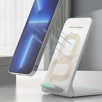 30W Fast Wireless Charger Stand Pad for iPhone 14 13 12 11 8 XR Samsung Galaxy S21 S20 Xiaomi Huawei Wireless Charging Station