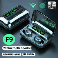 TWS F9-5 Earphone Bluetooth Earphones Wireless Headphones Hifi Stereo Sports Earbuds Headset Hearing Aids With Mic Handfree