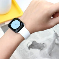 Silicone Band For Apple Watch strap 45mm 44mm 40mm 41mm 42-38mm 44 mm sport bracelet iwatch series 8 7 6 5 4 3 SE 9 Ultra 2 49mm
