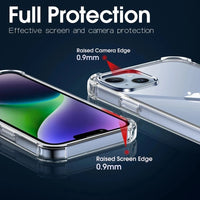 Shockproof Clear Phone Case For iPhone 15 14 11 13 12 Pro Max 7 8 Plus X XR XS Soft Silicone Protection Transparent Accessories