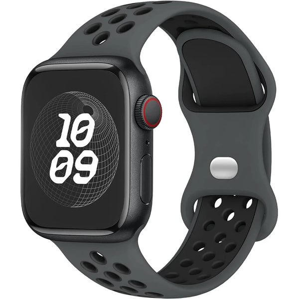 Silicone Watch Strap For Apple watch 44MM/45MM/46MM 49MM/38MM/40/41MM Sports Rubber Band Iwatch Series Ultra 11 10 9 8 7 6 SE 5