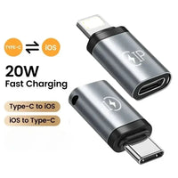 USB Cable Converter Lightning To USB C Adapter 20W Ios to Type-C Adaptador for IPhone 15 14 13 Pro Max Huawei Xiaomi Samsung