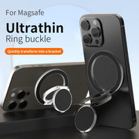 Double Sided MagSafe Phone Stand Magnetic Phone Ring Holder Kickstand Magnet Grip for Phone 16 15 14 13 Android Gym Car Holder