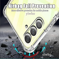 Phone Case for Samsung Galaxy A55 A06 A16 A26 A36 A56 A25 A35 A15 A54 A34 A14 5G A24 4G A05S A04S A73 A53 Transparent Back Cover