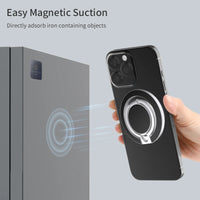 Double Sided MagSafe Phone Stand Magnetic Phone Ring Holder Kickstand Magnet Grip for Phone 16 15 14 13 Android Gym Car Holder