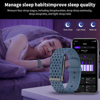New Sport Fitness Tracker Smart Bracelet Heart Rate Blood Pressure Monitor Pedometer Call Reminder Smartwatch Band for Men Women