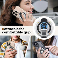 for MagSafe Phone Grip Stand, 3-in-1 Magnetic Finger Ring Holder Double-Sided Magnetic Phone Stand for iPhone 17 16 15 14 13 12