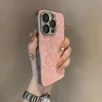 Luxury Leopard Print Phone Case For iPhone 11 12 13 14 15 16 17 Pro Max Plus Air Shockproof Bumber Cases Cover