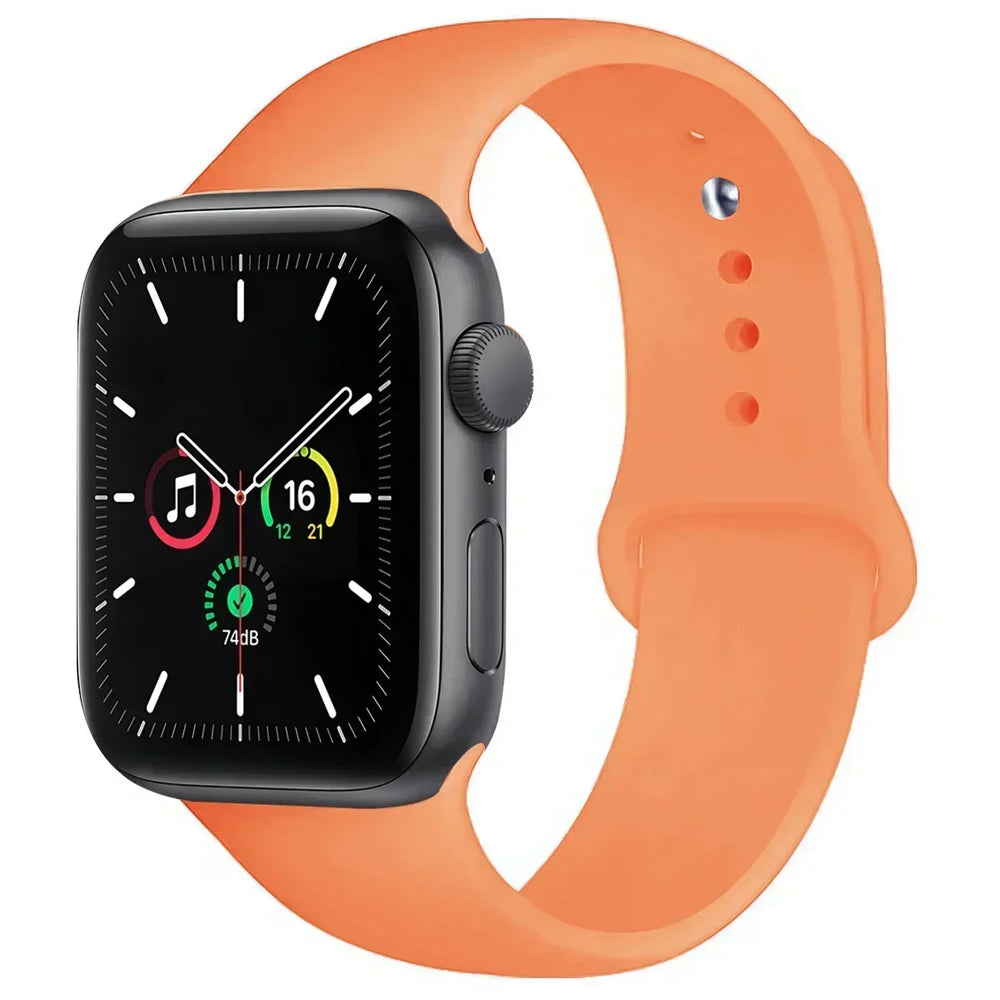 Band For Apple Watch straps 45mm 44mm 40mm 41mm 42mm-46mm Silicone sport bracelet iwatch series 8 7 6 5 4 3 SE 9 10 Ultra 2 49mm