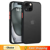 Matte Phone Case For iPhone 14 13 12 15 Pro Max Mini Luxury Soft Silicone Shockproof Case For iPhone 11 XS MAX X XR 7 8 Plus SE