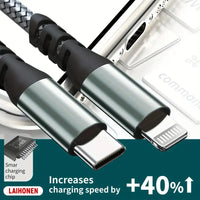 USB C to Lightning 10 feet MFi Certified for iPhone 14 Pro Max 13 Pro Type C to Lightning Fast Charging Braided Data Cable