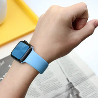 Silicone Band For Apple Watch strap 45mm 44mm 40mm 41mm 42-38mm 44 mm sport bracelet iwatch series 8 7 6 5 4 3 SE 9 Ultra 2 49mm