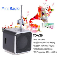 Mini Caixa De Som Bluetooth Speaker Portable Radio FM Sound Box Small Music Wireless Bocina Mp3 Player Coluna Column Blootooth
