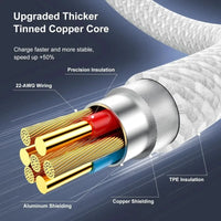 4PCS USB C Cable to USB C 100W Fast Charging Charger Cable Supports Fast Charging For iPhone 17 16 15 Samsung Xiaomi Huawei etc