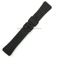 12/14/16/18/20/22mm Silicone Rubber Strap for Casio W800H A158/168 AE1200/1300 F91W F84 Watchband Men Women Bracelet Accessories