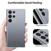 Soft Silicone Clear Phone Case For Samsung A53 A13 A52 A12 A54 A16 A55 A52S S25 S24 S22 S21 S23 Ultra S20 FE Galaxy Note 20Ultra