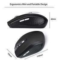 Wireless Mouse Silent Mouse 2.4G Portable Mobile Optical Office Mouse Adjustable DPI Levels for Notebook PC Laptop MacBook