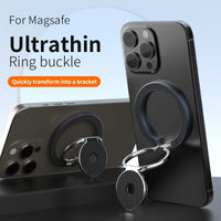 Double Sided MagSafe Phone Stand Magnetic Phone Ring Holder Kickstand Magnet Grip for Phone 16 15 14 13 Android Gym Car Holder