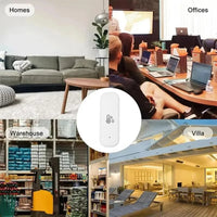 Smart Home 2.4G WIFI Temperature And Humidity Sensor Tuya APP Remote Control SmartLife Work With Alexa Google Assistant