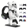 Universal 3-layer Controller Holder and Headphone Holder Game Accessories For PS5 PS4 Storage Holder Black, White, Transparent