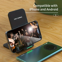30W Fast Wireless Charger Stand Pad for iPhone 14 13 12 11 8 XR Samsung Galaxy S21 S20 Xiaomi Huawei Wireless Charging Station