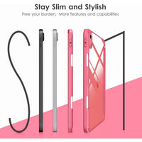New Tablet Case for IPad (A16) 11inch 2025 10th Generation 10.9Inch Clear Back TPU Shockproof Protector Cover with Pencil Holder