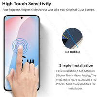 5-1Pcs 9H Premium Tempered Glass for Samsung Galaxy S24 FE 5G S24FE S25FE S25 FE Phone Screen Protector Explosion-Proof HD Film