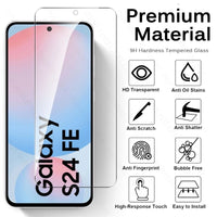 5-1Pcs 9H Premium Tempered Glass for Samsung Galaxy S24 FE 5G S24FE S25FE S25 FE Phone Screen Protector Explosion-Proof HD Film