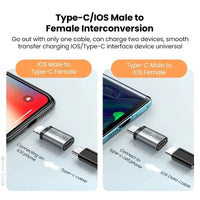 USB Cable Converter Lightning To USB C Adapter 20W Ios to Type-C Adaptador for IPhone 15 14 13 Pro Max Huawei Xiaomi Samsung