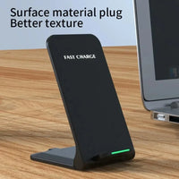 Wireless Charger Stand Pad for iPhone 17 16 15 14 13 12 Pro Samsung Xiaomi Phone Chargers Induction Fast Charging Dock Station