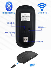 Silent Bluetooth Mouse Marcaron Computer Laptop Optical Mouse Wireless for iPad Samsung Xiaomi Lenovo Tablet Universal Mice