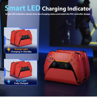 Fast Charging Dock for PS5 Controllers Dual Wireless Gamepad Charger Station PlayStation 5 Charging Stand Accessories