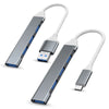 4 Port USB 3.0 Hub USB Hub Type C Dock Multi Splitter Adapter OTG Type C HUB for iPhone 15 Xiaomi Huawei Macbook Pro USB 3.0 2.0
