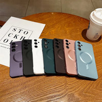 Luxury Magnetic Soft TPU Phone Case For Samsung A17 A56 A36 A26 A16 A06 A55 A35 A25 A15 A05 S A54 A34 A24 A14  Cover